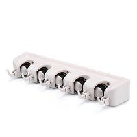 Shreem85 Mop and Broom Holder Wall Mount Magic Plastic Hanger Brush Cleaning Tool Rack