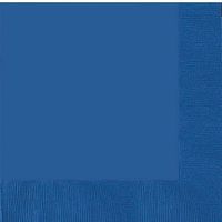 3 Ply Paper Beverage Napkins | 50ct (Bright Royal Blue)