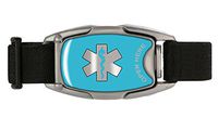 Medical Alert ID Bracelet, Safety, Sport and Everyday Wristband (Turquoise)