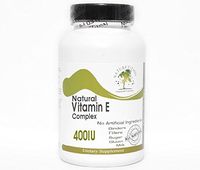 Natural Vitamin E Complex 400IU Non-Oily ~ 100 Capsules - No Additives ~ Naturetition Supplements