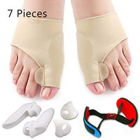 FACAI 1 Pair Gel Bunion Corrector Toe Protectors Straightener, Gel Bunion Corrector Kit Hallux Valgus Sleeves with Toe Stretcher Exerciser for Day and Night Bunion Relief for Men Women