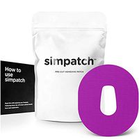 SIMPATCH Adhesive Patch for Dexcom G6 - Pack of 25 - Multiple Colors Available (Purple)