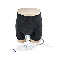 YxnGu Male Portable Wearable Urinal - Reusable Incontinence Underpants for Man - Comfort Breathable Adult Urine Collector (Size : L)