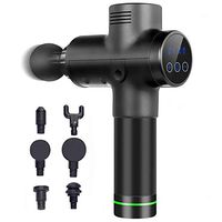 100 pcs Massage Gun Muscle Deep Tissue Percussion Massager Portable Handheld Quiet Brushless Motor for Pain Relief Fascia Massagers with 20 Speeds 6 Heads