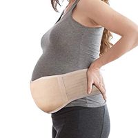 Pregnancy Belt, Maternity Support Belly Band, Breathable Abdominal Binder Brace, Relieve Hip, Pelvic, Lumbar & Lower Back Pain, Comfortable Prenatal Cradle for Baby, Adjustable Size (ONE SIZE)