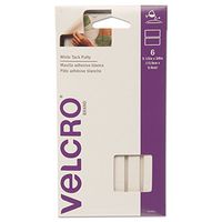 Velcro 91404 Sticky Fix Tak- 6 Bars/Pack- White