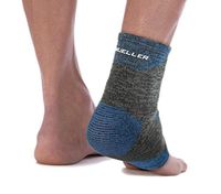 Mueller 4-Way Stretch Premium Knit Ankle Support with Thermo Reactive Technology, Medium/Large