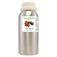 Anise Star Essential Oil - 16 fl oz (473 ml) Aluminum Bottle w/Plug and Cap - 100% Pure Essential Oil - GreenHealth