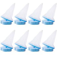 Washing Machine Lint Catcher,VideoPUP 8PCS Reusable Plum Flower Type Washer Lint Mesh Bag Hair Filter Washing Machine Laundry Ball(Blue)