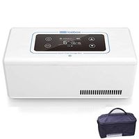 HPDOH Insulin Cooler, Portable Insulin Mini Refrigerator, Travel Drug Cooler 2-8 ° C, USB Charging, Suitable for Car/Travel/Aircraft, Can Work 8 Small (220 100 90mm)