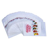 Christmas Candy Bags Self Adhesive Cellophane Treat 100piece Bags with Christmas Stocking Patterns for Party Supplies
