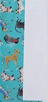 Dogs All Over Print on Teal Aqua Blue Background Pack of Decorative Premium Gift Wrapping Tissue Paper