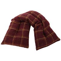 Lily's Home Herbal Lavender Heated Neck and Shoulders Wrap with Microwavable Heat Pad, Moist Heat Therapy for Tension and Pain Relief, Plaid (20" x 4")