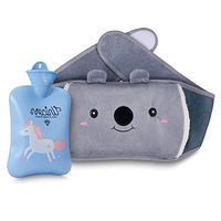 Hot Water Bottle, Warm Water Bag Rubber Hot Water Pouch with Soft Plush Hand Waist Warmer Cover Hot Water Bag for Pain Relief from Arthritis, Headaches, Hot and Cold Therapy