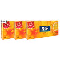 Veltie Aroma Pocket Tissues- Energy Citrus & Bergamot (10 in 1 Pack) (Pack of 3)