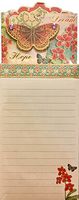Punch Studio 3D Die Cut Gem Magnetic Notepad ~ Dream Hope Butterfly 94233