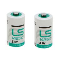 2 Pack of 3.6V 1000mAh LS14250 LS 14250 1/2 AA 1/2AA Size Li-ion Battery - Non Rechargeable