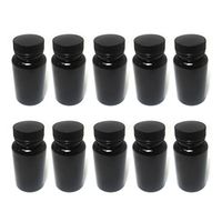 unbrand 10 Empty Plastic Pill Bottles Medicine Container Vitamin Capsule Drug Holder Bk