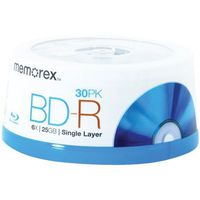 Memorex 25 GB 6x Blu-Ray Disc BD-Rs (30-ct Spindle), Model: 32020024918, Electronic Store & More