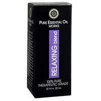 Pure Essential Oil Works Relaxing Blend, 100% Pure, Natural, Paraben-Free and Therapeutic Grade with Euro-Style Dropper, 0.33 Ounces