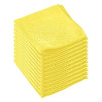 Size12" X 12" Microfiber Cleaning Cloth Towel Absorbent No Scratch Polishing Detailing Rags 12 pcs.Yellow