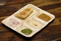 NATURAWARES Biodegradable Rectangle Plate Suitable for Parties, Compostable and Eco-Friendly Disposable Areca Palm Leaf - Pack of 150-10x12 inches