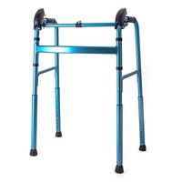 Folding Walker Up and Down Stairs with Sitting Board and Wheel -Walking Aids for Elderly, Seniors, Handicap, Disabled,Max 180 kg(400 lbs)