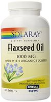 Solaray Flaxseed Oil Capsules, 1000 mg, 240 Count