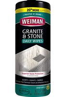 Weiman Granite Cleaner and Polish - 30 Wipes - For Granite Marble Soapstone Quartz Quartzite Slate Limestone Corian Laminate Tile Countertop and More