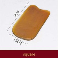 NAYWCXMY-LDL Natural Buffalo Horn Antistress Guasha Massage Tool Acupuncture SPA Therapy Gua Sha Massager Scraping Board Health Care Variety of Options (Color : A01)