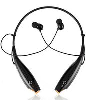 MECO(TM) Foldable Wireless Stereo Bluetooth Headphone For iPhone 4 4S 5 Samsung 5S w/Mic( (Red)