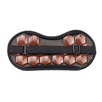 Jade Germanium Sleep Eye, KCPer Eye Care Tourmaline Magnetic Therapy Anti-Fatigue Eye Massager Travel Eyepatch Sleep Blindfold Jade Models (Coffee)