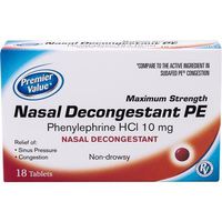 Premier Value Nasal Decon. 10Mg (Non Pseudo) - 18ct