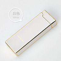VAPORIDER® Honest USB Electronic Arc Shake Ignition Rechargeable Flameless Cigarette Lighter - 1pc (White)