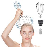 Daiwa Felicity 5-in-1 Electric Vibrating Head Scalp Massager Set [Updated 2019]