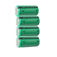 1.2V 2/3AA 650mAh NIMH Rechargeable Battery Flat Top (4Pcs-2/3AA)