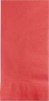 Creative Converting 50-Count Touch of Color Paper Dinner Napkins, Coral - 673146B
