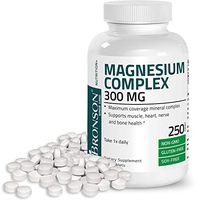 Triple Magnesium Complex Maximum Coverage 300 Mg Magnesium Oxide Magnesium Citrate Magnesium Carbonate, Non-GMO, Gluten Free and Soy Free Formula, 250 Tablets