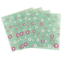 Hustar 200 Pcs Small Daisy Self Sealing Cello Cellophane Bags Bakery Candle Soap Cookies Poly Bags Green