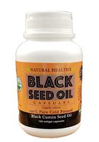 Pure Cold Pressed Black Cumin Seed Oil 500mg - 120 Capsules - Supplement Pills to Support Healthy Blood Sugar, Blood Pressure, Cholosterol, Healthy Skin & Hair - Non GMO & USDA Organic