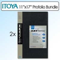 Itoya 11X17 Inch Art Size 24 Sheet Art Profolio Portrait 2 Pack
