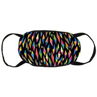 Dust Face Cover, Earloop Half Face Cover for Women Men, Climbing Skate Face and Nose Cover with Adjustable Elastic Band - Geometry Diamonds Skull Art