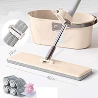 Living supplies Flat mop lazy handfree washing household mop wood floor wet and dry mop | style 2 (Color : Style 2)