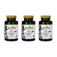 Swanson Triple Magnesium Complex 400 mg 60 Chwbls 3 Pack