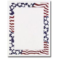 Masterpiece Stars And Stripes Letterhead - 8.5 x 11 - 100 Sheets