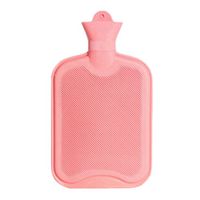 1 Liters Medium Rubber Hot Water Bottle, Pink