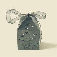 50pcs Bat Hollowed-out Design Wedding Favors Candy Boxes Halloween Party Gift Favor Treat Candy Paper Boxes (Black)