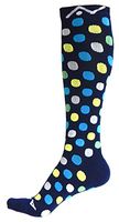 A-Swift Compression Socks Women & Men 20-30mmhg - Suits Nurses, Maternity Pregnancy - Below Knee High (Ocean Dots, Small)