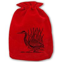 Folding Heron Bird Sport Drawstring Bag Home Christmas Storage Use