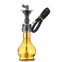 Zwq&zj Water Pipe, Cigarette Holder Filter can be Cleaned Circulation Type, Glass Double Water Pipe Hookah,A